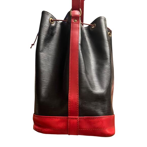 Louis Vuitton Vintage Black Red Epi Leather Noe Bucket Bag 1995 - Picture 13 of 16